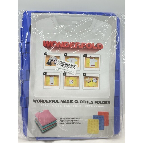 Wonderfold Magic Cloths Folding Board Laundry T Shirt‎ Fast Fold Flip For Adult - Picture 1 of 5